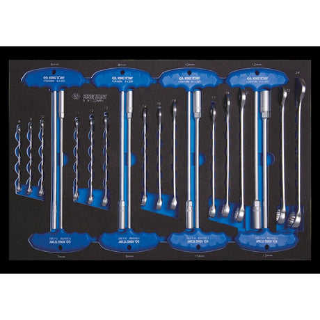 KING TONY Profi-Werkzeuge - Schaumstoff-Einlage 22tlg. 991122MRV