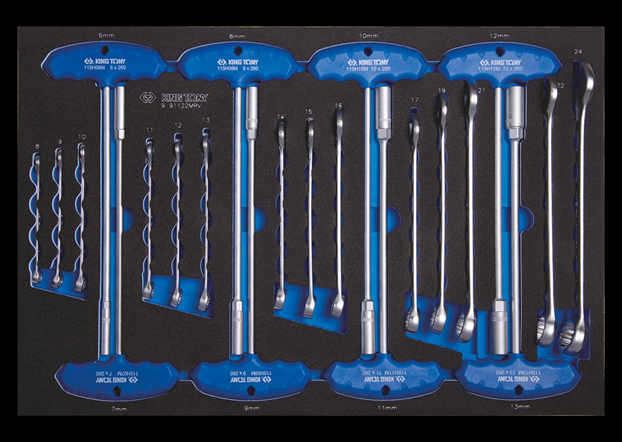 KING TONY Profi-Werkzeuge - Schaumstoff-Einlage 22tlg. 991122MRV
