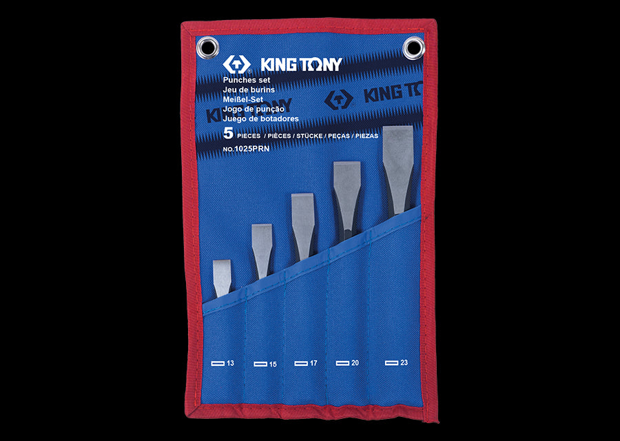 KING TONY Profi-Werkzeuge - Meißel-Set - 5 tlg. 1025PRN