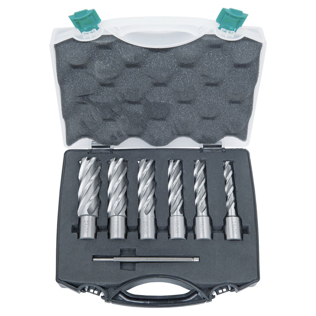 BERNARDO Zubehör Magnet-Kernbohrmaschine – Modell HSS-Standard Kernbohrer-Set CDL, 14 - 24 mm, Bohrtiefe 50 mm