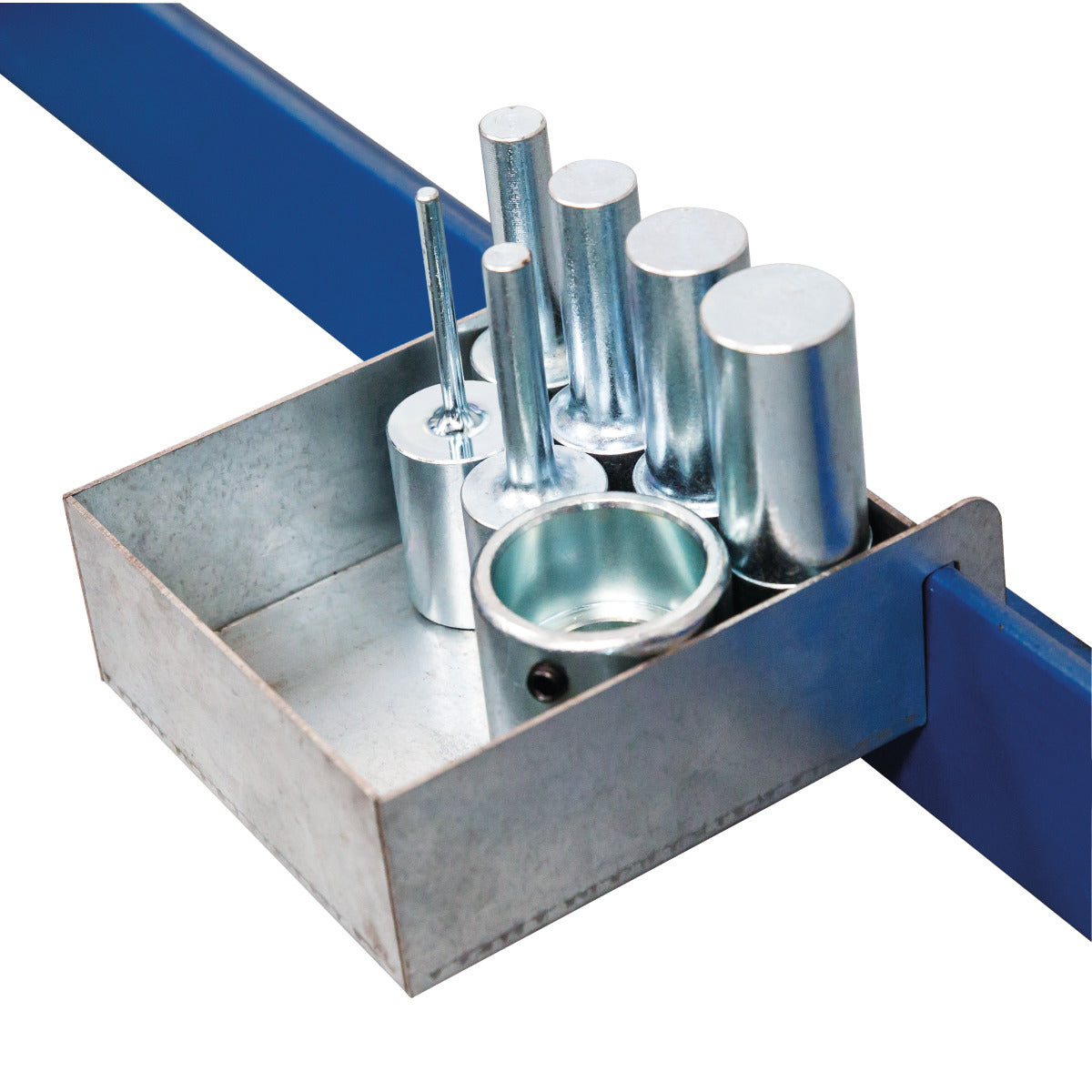 Metallkraft 6-teiliger Druckdornsatz mit Lochplatte für WPP 15 - Art. 4101115