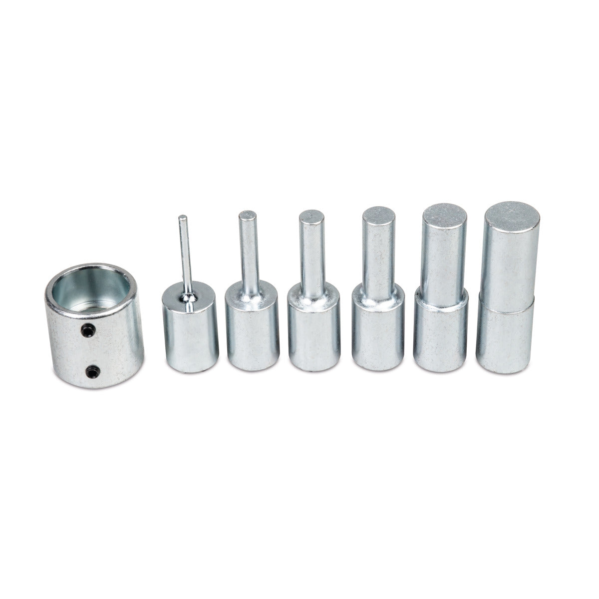 Metallkraft 6-teiliger Druckdornsatz mit Lochplatte für WPP 15 - Art. 4101115