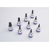 KING TONY Profi-Werkzeuge - 1/2" TORX® Steckschlüssel-Set - 9 tlg. 4109PR10