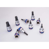 KING TONY Profi-Werkzeuge - 1/2" 6-Kant Steckschlüssel-Set - 9 tlg. 4110PR10