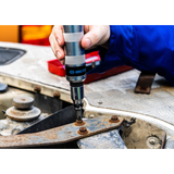 KING TONY Profi-Werkzeuge - Heavy Duty Schlitz- und PHILLIPS®-Schrauberset, mit Zubehör - 10 tlg. 4505MR