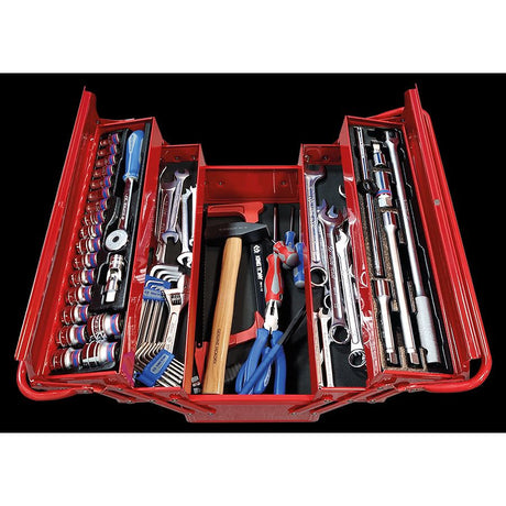 KING TONY Profi-Werkzeuge - Komplette Werkzeugkiste - 76 tlg. 902076MR