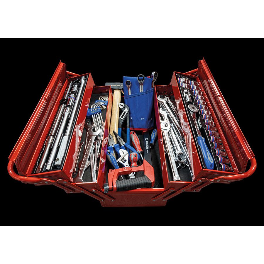 KING TONY Profi-Werkzeuge - Komplette Werkzeugkiste - 83 tlg. 902083MR
