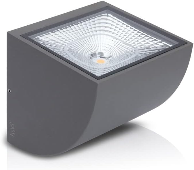 ASLO LED Design Außenleuchte Outdoor - 6000K kaltweiß - LED-Außenwandleuchte