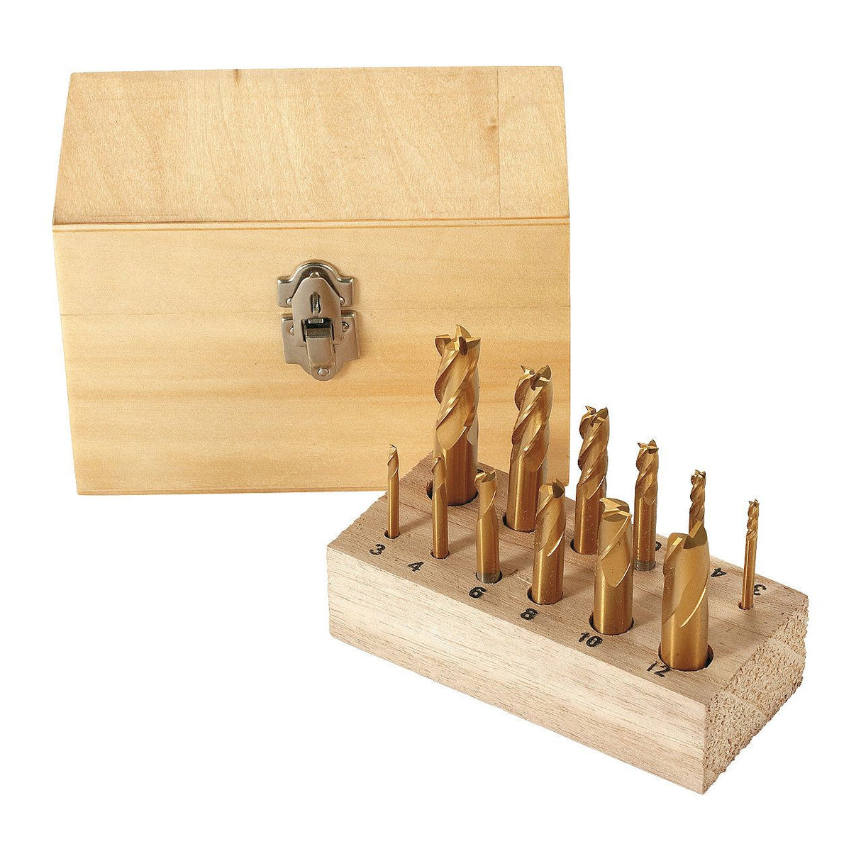 BERNARDO Fräswerkzeuge – Modell TITAN-Schaftfräserkassette 12-tlg.