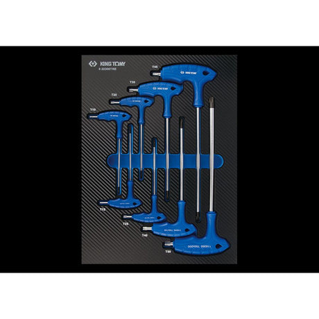 KING TONY Profi-Werkzeuge - L-Griff TORX® und RESISTORX® Schraubendreher - 8 tlg. 922308TRE