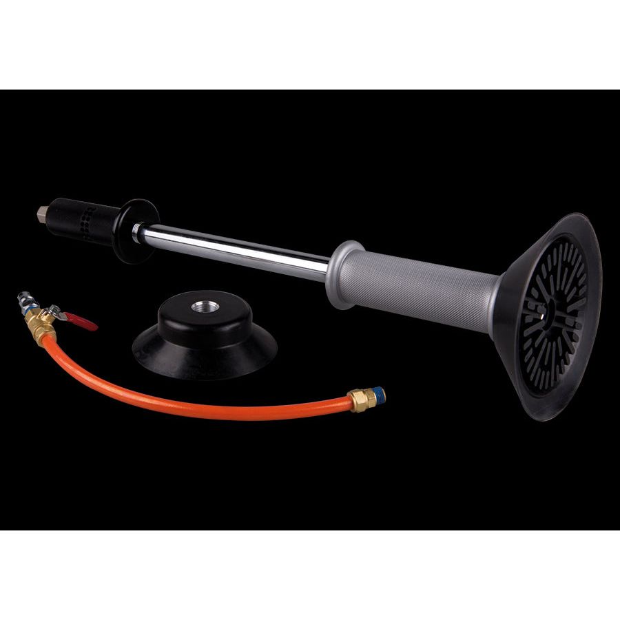 KING TONY Profi-Werkzeuge - Druckluft-Ausbeulhammer-Satz 2 auswechselbaren Saugtellern 9CH212