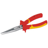 Kraftwerk Hightech VDE Flachrundzange mit Schneide, Storchschnabelzange, 205 mm