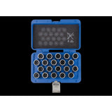 KING TONY Profi-Werkzeuge - Spezial-Einsätze für VW-Felgenschlösser - 20tlg. 9BW0120