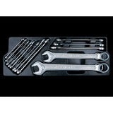 KING TONY Profi-Werkzeuge - Kombischlüssel-Set-Modul - 15 tlg. 912D15MR03