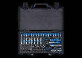 KING TONY Profi-Werkzeuge - 1/4" Steckschlüssel-Set, EVAWAVE, Zubehör - 72 tlg. 2572MRE