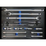 KING TONY Profi-Werkzeuge - 1/2" Zubehörset, - 13 tlg. DISPLAY 941B1MRE1