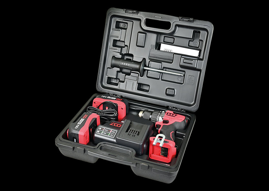 M7 Power-Werkzeuge - Akku-Bohrer 18V 5Ah  mit Ladegerät + 2 Akku 5Ah DD101A