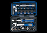 KING TONY Profi-Werkzeuge - 1/4" Steckschlüssel-Set - 39 tlg. 2539MR01AM