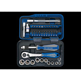 KING TONY Profi-Werkzeuge - 1/4" Steckschlüssel-Set - 39 tlg. 2539MR01AM