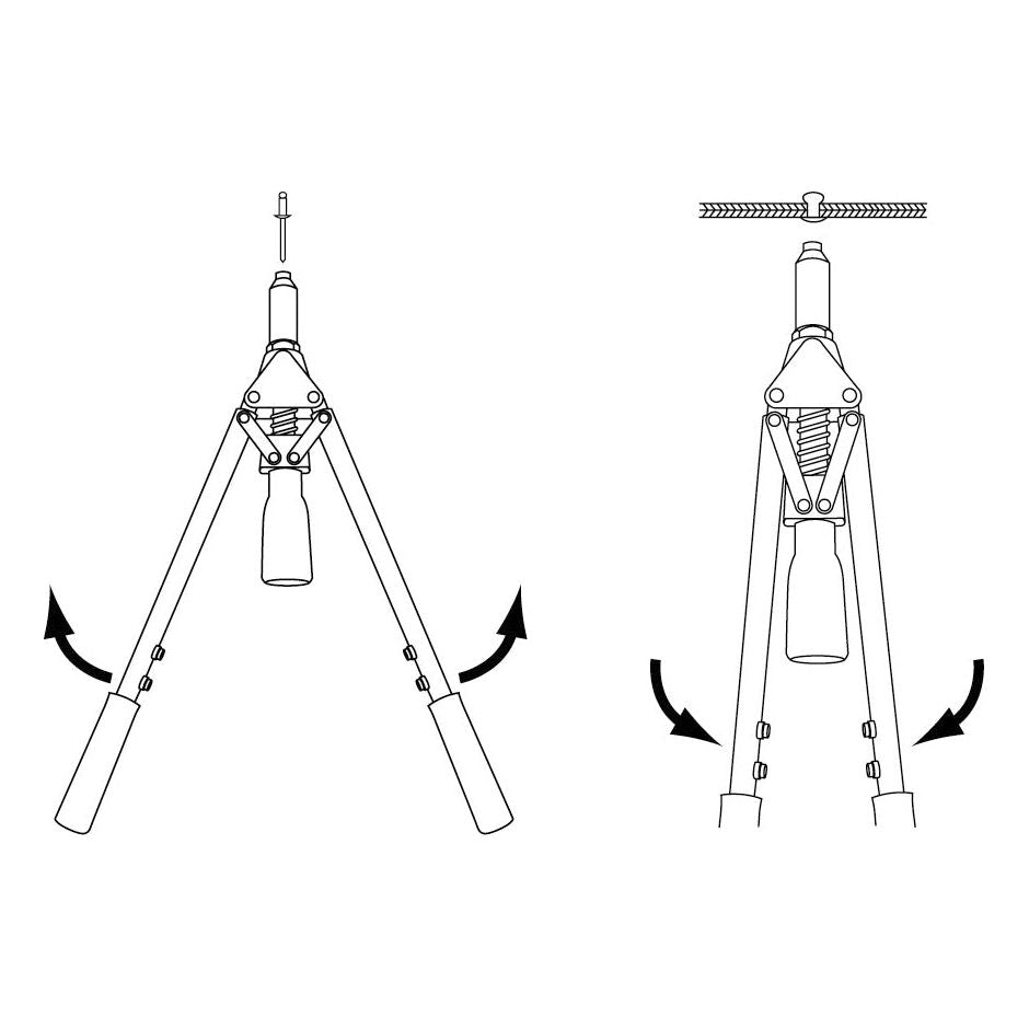 Kraftwerk Industrie-Hebel-Handblindnietzangen-Satz