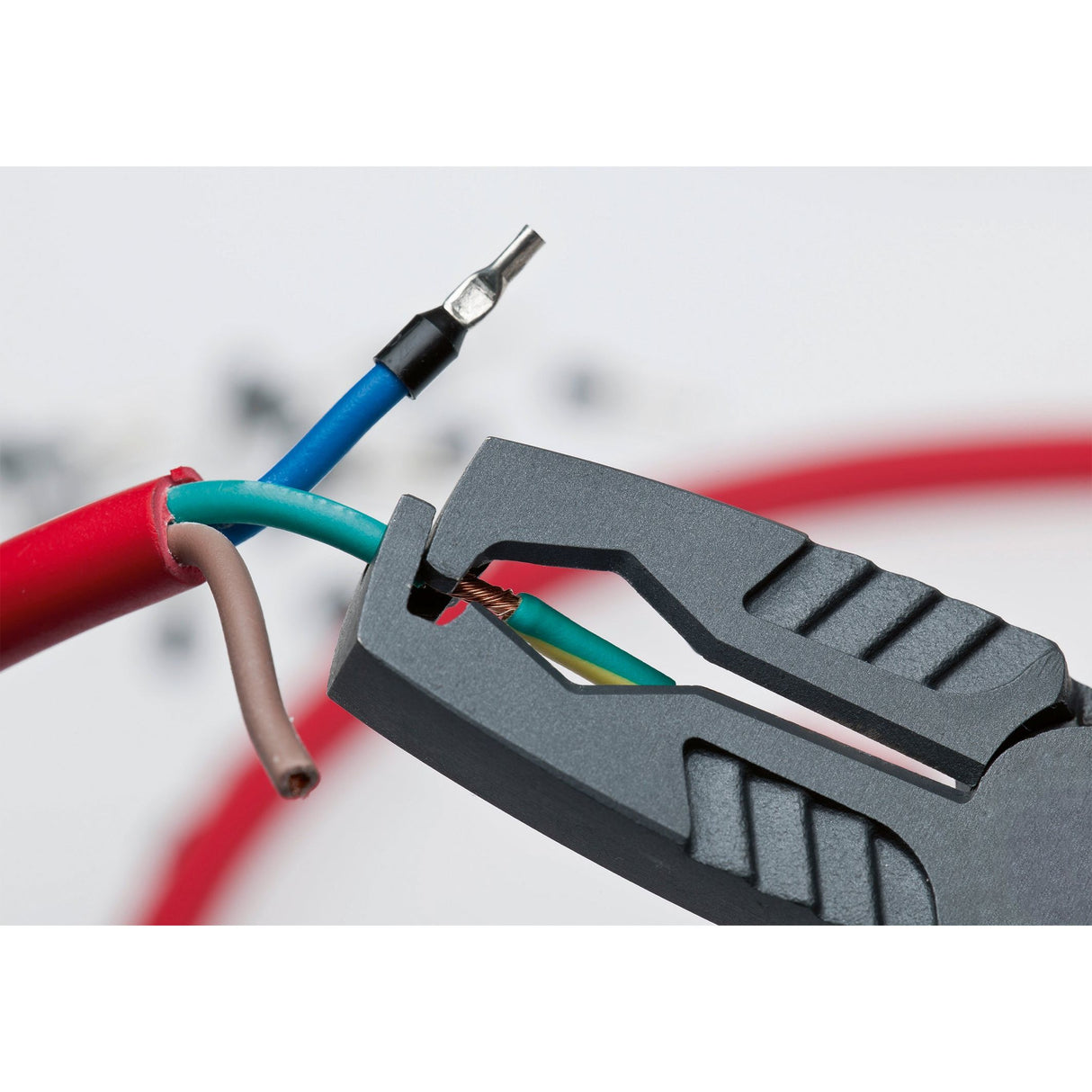 Kraftwerk Hightech 3in1 Abisolierzange, mit Schneide, 180 mm