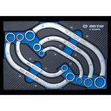 KING TONY Profi-Werkzeuge - Halbmond-Ringschlüsselset, EVAWAVE - 5 tlg. 91905MRE