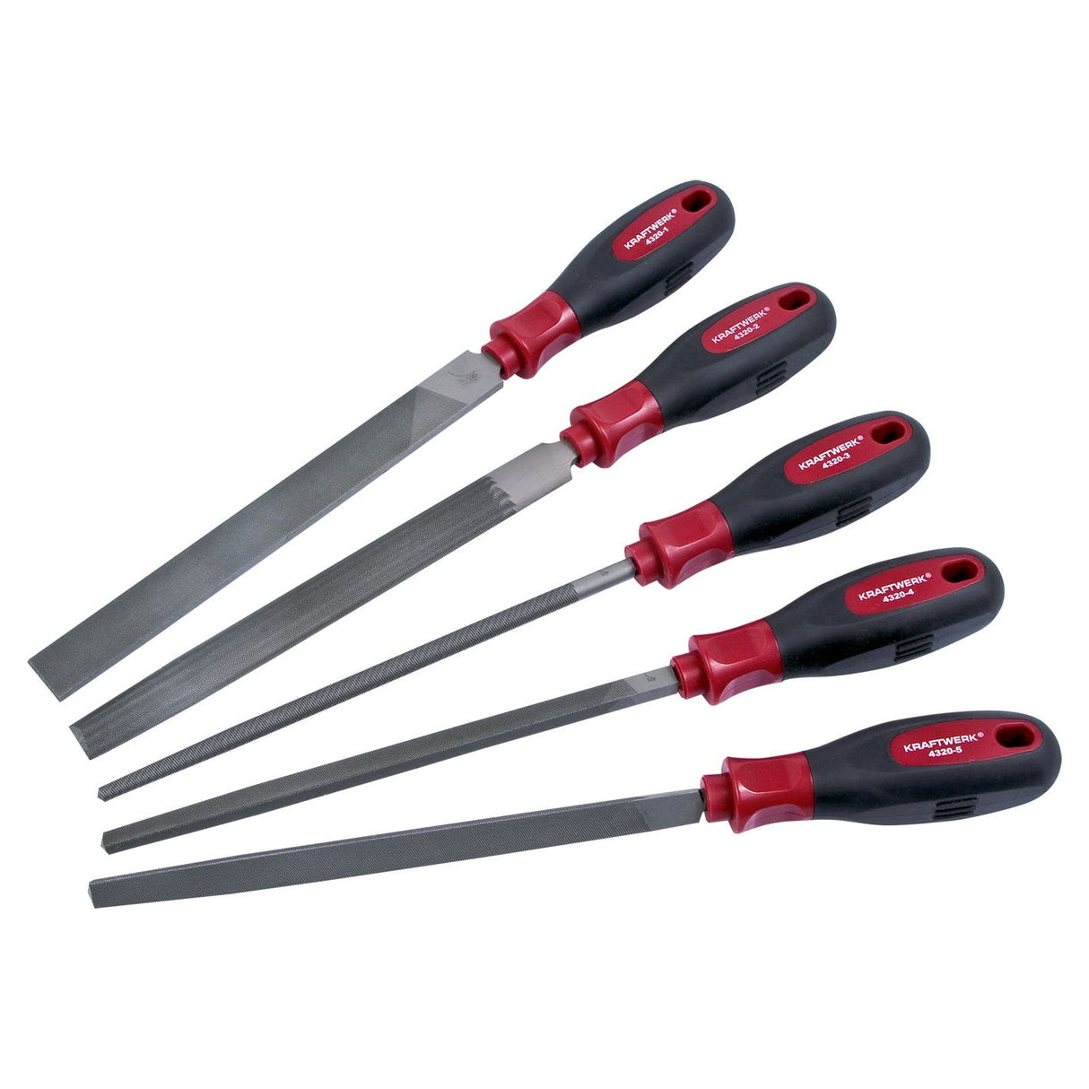 Kraftwerk Ergokraft Feilen-Satz, 5-tlg