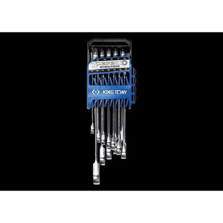 KING TONY Profi-Werkzeuge - Schraubenschlüssel-Set, metrisch, für Schnellmontage - 12 tlg. 12112MRS02