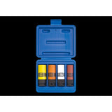 KING TONY Profi-Werkzeuge - 1/2" Kraft-Steckschlüsselset, Zoll, lang - 4tlg. 44904MP