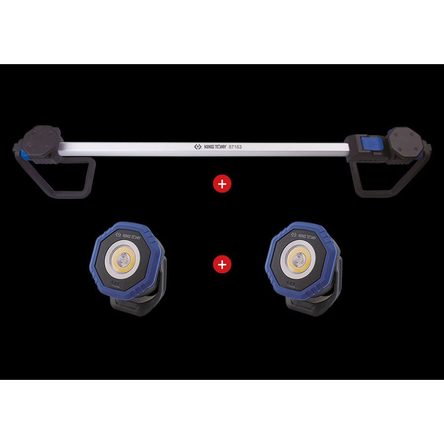 KING TONY Profi-Werkzeuge - Pack 2 Mini-Projektor 9TA44W + Halterung f?r Lampen 87163 9TA44AZ