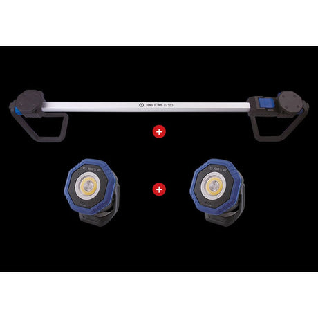 KING TONY Profi-Werkzeuge - Pack 2 Mini-Projektor 9TA44W + Halterung f?r Lampen 87163 9TA44AZ