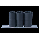 KING TONY Profi-Werkzeuge - 1/2" Steckschlüssel-Set - 3 tlg. 9TD033MR