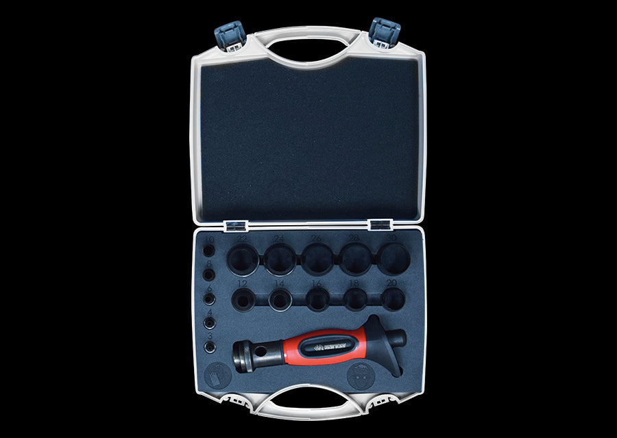 KING TONY Profi-Werkzeuge - Ring-Stanzeisenset - 16 tlg. DCJ330