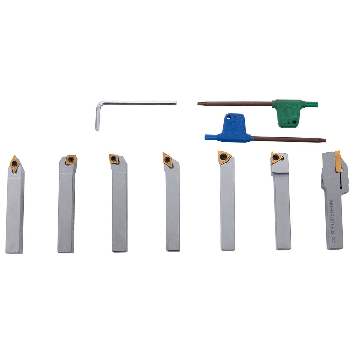 BERNARDO Drehmeisselsätze – Modell Drehmeisselsatz mit HM-Wendeplatte, 10 mm, Satz M