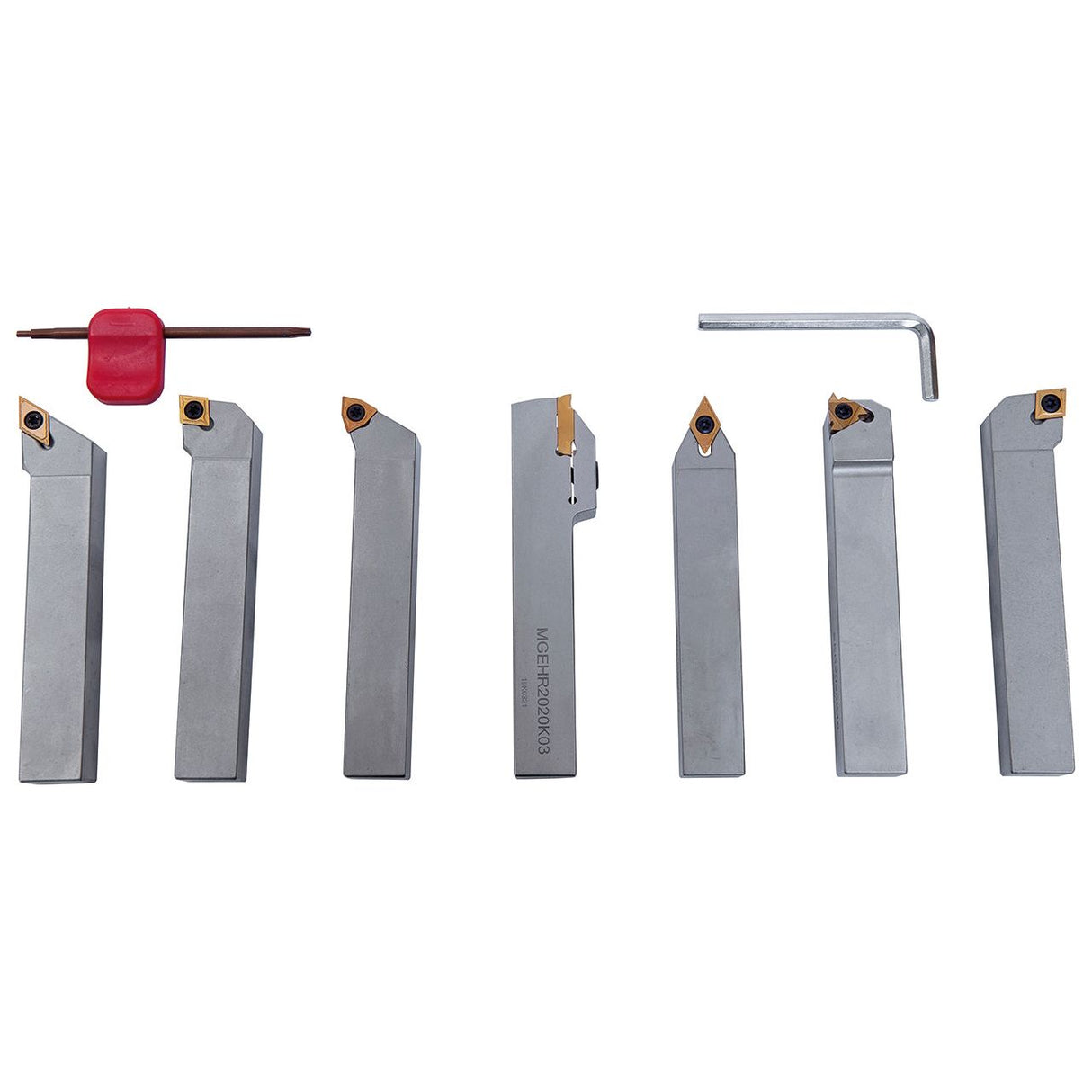 BERNARDO Drehmeisselsätze – Modell Drehmeißelsatz mit HM-Wendeplatte, 20 mm, Satz P