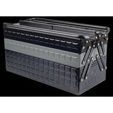 KING TONY Profi-Werkzeuge - XL Metall-Werkzeugkiste 530x220x260 - Schwarz / Grau 87A051A0KG