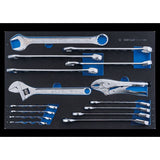 KING TONY Profi-Werkzeuge - Ratschen-Ring-Maulschlüssel-Set - 15 tlg. 991215MRV