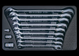 KING TONY Profi-Werkzeuge - Ratschenringschlüssel-Modul-Set, umstellbar - 12 tlg. 9102A12MR