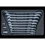 KING TONY Profi-Werkzeuge - Ratschenringschlüssel-Modul-Set, umstellbar - 12 tlg. 9102A12MR