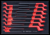 KING TONY Profi-Werkzeuge - Set mit 15 isolierter, polygonaler Ringschlüssel 912FVG15MRV