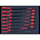 KING TONY Profi-Werkzeuge - Set mit 15 isolierten Maulschlüsseln 912FVE15MRV