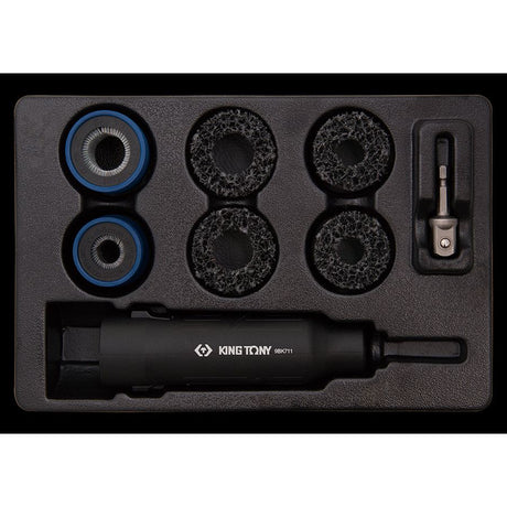 KING TONY Profi-Werkzeuge - Radbolzen-Reinigungswerkzeug, Satz - 8tlg. 9BK7009