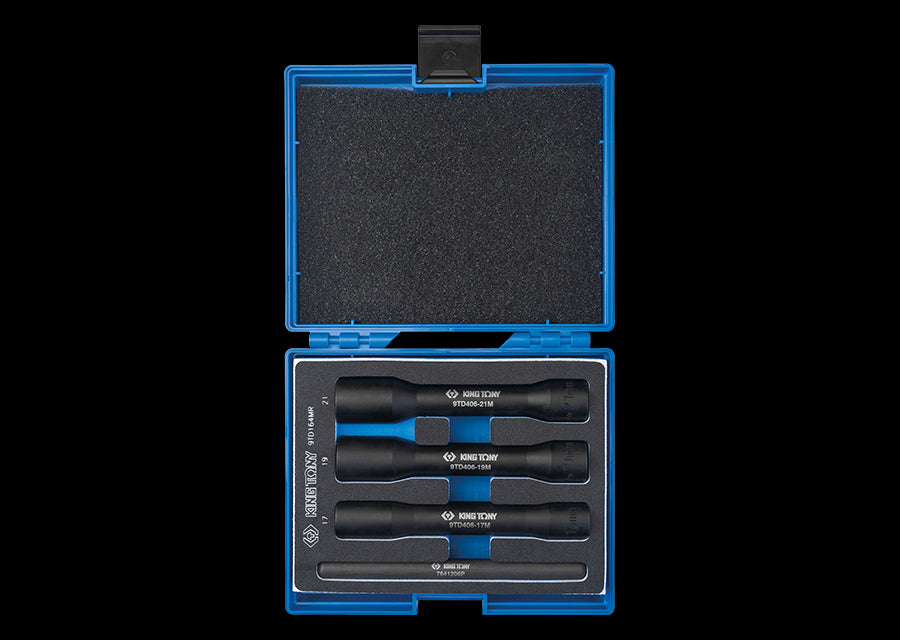 KING TONY Profi-Werkzeuge - 1/2" Steckschlüssel-Set - 4 tlg. 9TD164MR