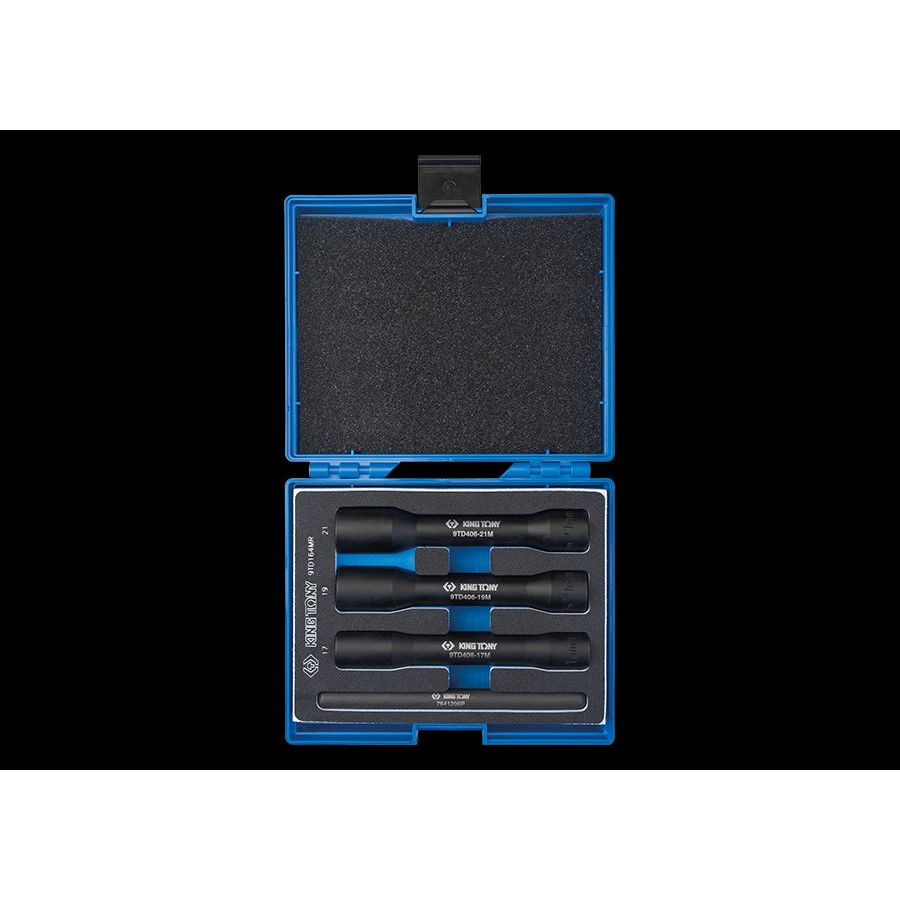 KING TONY Profi-Werkzeuge - 1/2" Steckschlüssel-Set - 4 tlg. 9TD164MR