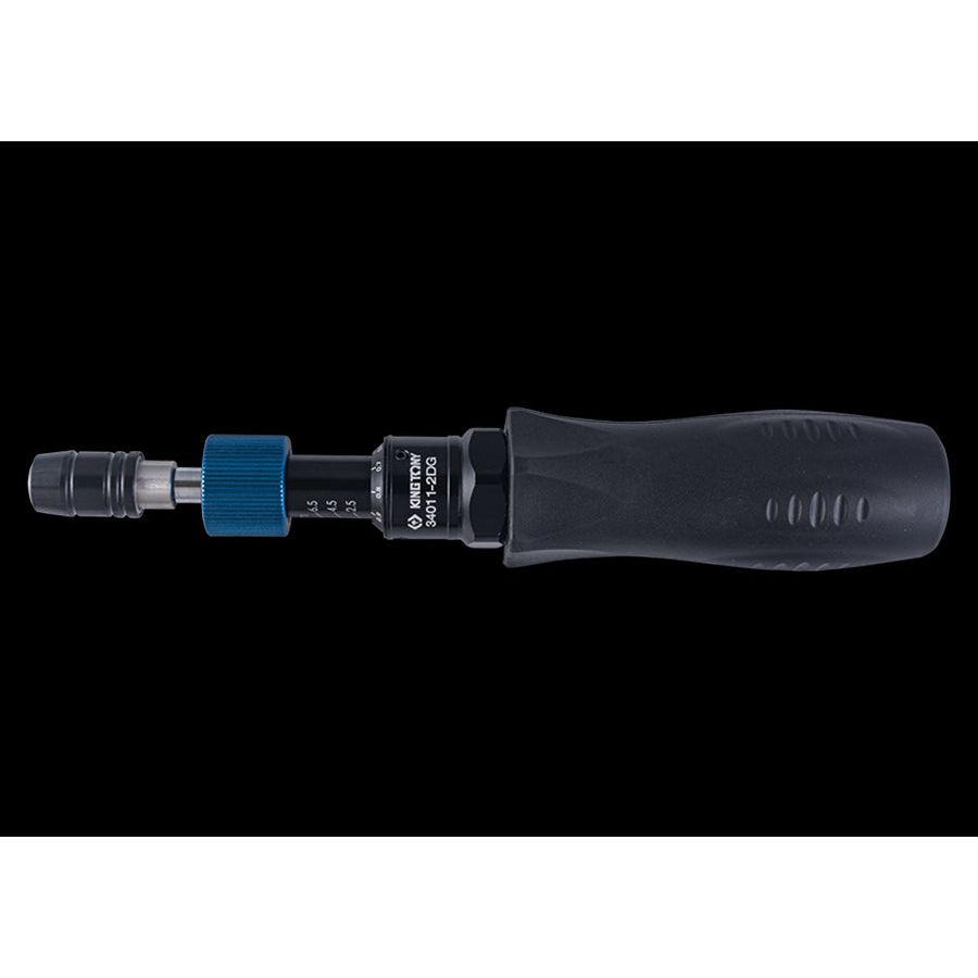 KING TONY Profi-Werkzeuge - 1/4" Drehmoment-Schraubendreher, Bit-Halter - 30-120 Nm 340111DG