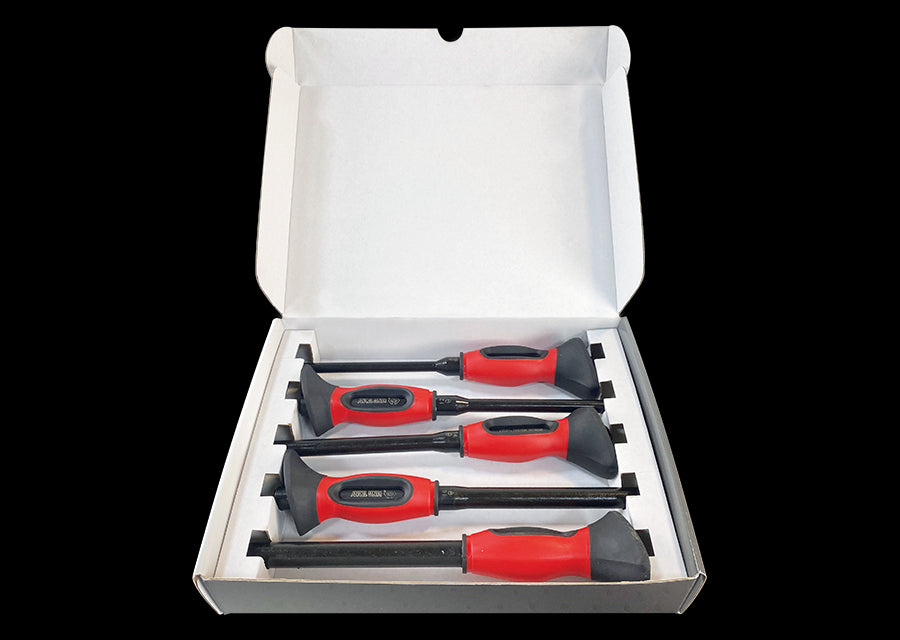 KING TONY Profi-Werkzeuge - Kartonbox mit 5 Ummantelter Schlagstab, Zwei-Materia 76629P