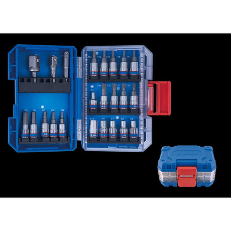 KING TONY Profi-Werkzeuge - 1/4" Steckschlüssel-Set - 47 tlg.  extra kompakt 2547MREB