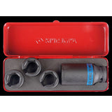 KING TONY Profi-Werkzeuge - 1/2" Lambdasonden-Steckschlüssel-Set - 4 tlg. 9AJ014