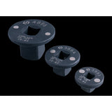 KING TONY Profi-Werkzeuge - 3 Vergrösserungsadapter, extra dünn, magnetisch 9403PP