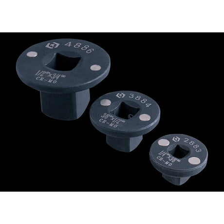 KING TONY Profi-Werkzeuge - 3 Vergrösserungsadapter, extra dünn, magnetisch 9403PP